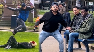 This guy throw me to the floor | joker become ronaldo playing football prank || joker pranks