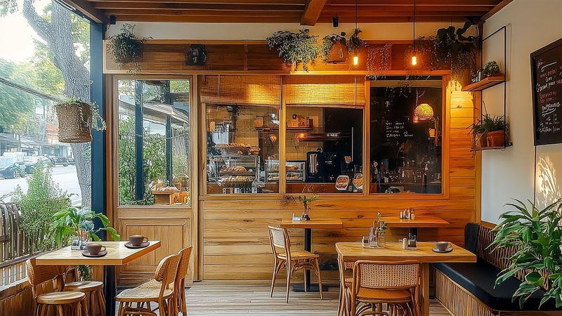 Stress Free Study Work Cozy Fall Jazz Café, Relaxing Autumn Ambience for