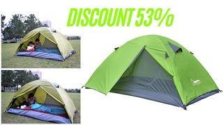 Desert&Fox Backpacking Tent 2 Person Aluminum Pole Lightweight Camping Tent