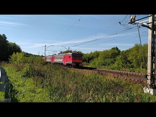 Электропоезд ЭД2Т-0043 станция Яхрома