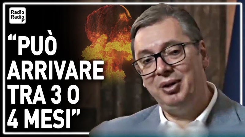 PRESIDENTE SERBO SULLORLO DELLE LACRIME DURANTE LINTERVISTA SIAMO A POCHI MESI DALLA