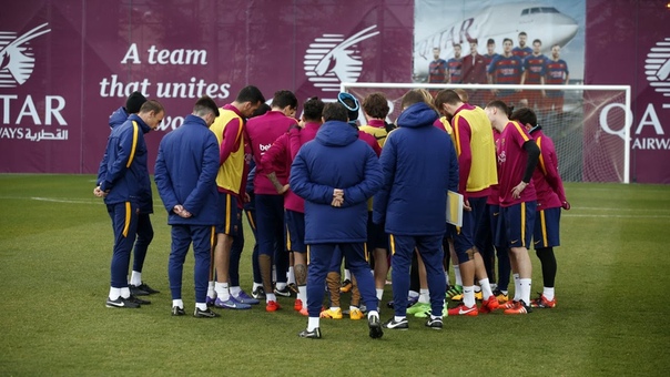 Final session before game against