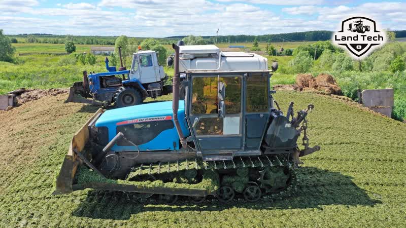 Редкий гусеничный трактор АГРОМАШ 90ТГ с двигателем SISU