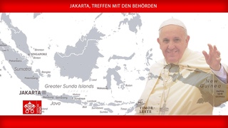 Jakarta, Treffen mit den Behörden, 4. September 2024 Papst Franziskus