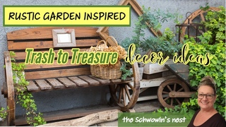 🌟RUSTIC GARDEN INSPIRED TRASH TO TREASURE!!~Cheap Yet Stunning Farmhouse Home & Garden Decor Ideas