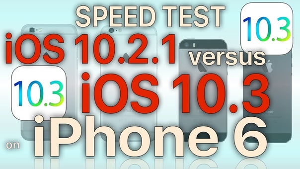 i Phone 6 : i OS 10. 3 with APFS ( Build 14 E277) vs i OS Performance