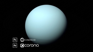 Photo-Realistic Uranus in Cinema 4d w. Corona Renderer - Syntactic Labyrinths - Tutorial 009