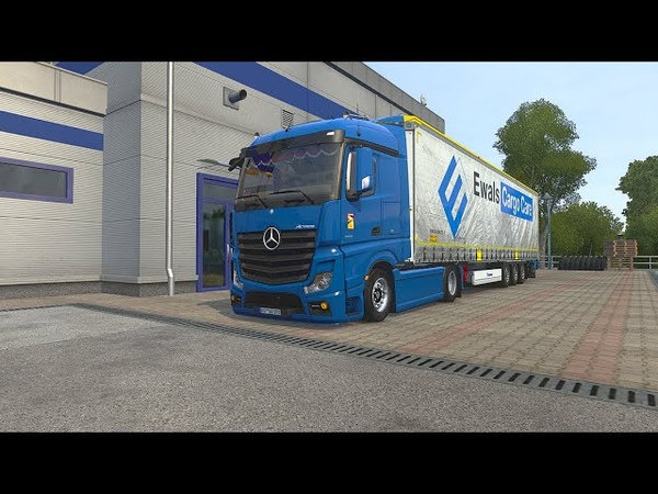 Euro Truck Simulator 2, ETS2 1. 47, Mercedes Actros MP4, Zurich ( CH) to Parma (