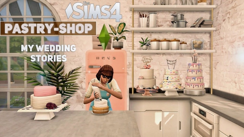 Pastry Shop My Wedding Stories ( No CC) the Sims 4, Stop