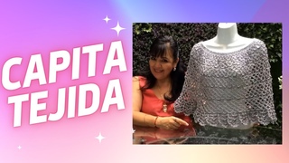 CAPITA TEJIDA EN GANCHO O CROCHET  MUY FCIL Y RPIDO / LAURA CEPEDA #capita