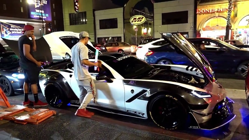 Super Cars street show Tamir Russo, Mr. Lavanzel Co on Walk Of Fame,