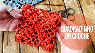 Quadradinho de Croch - Passo a Passo fcil e rpido por Marcelo Nunes - Square de Croch Fcil