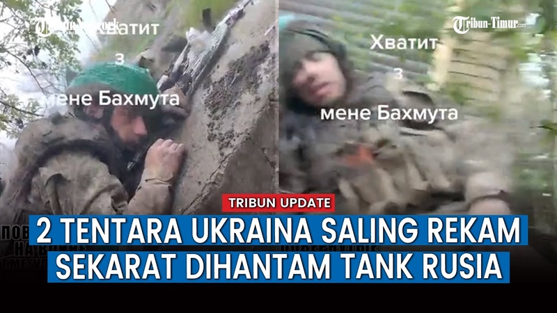 Dua Prajurit Ukraina Saling Rekam saat Sekarat Pasca Tersambar Tembakan Tank