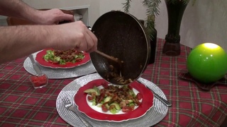 Калейдоскоп вкуса с Борисом Калашниковым.Тёплый салат по-азиатски с цитрусово-тыквенной заправкой.