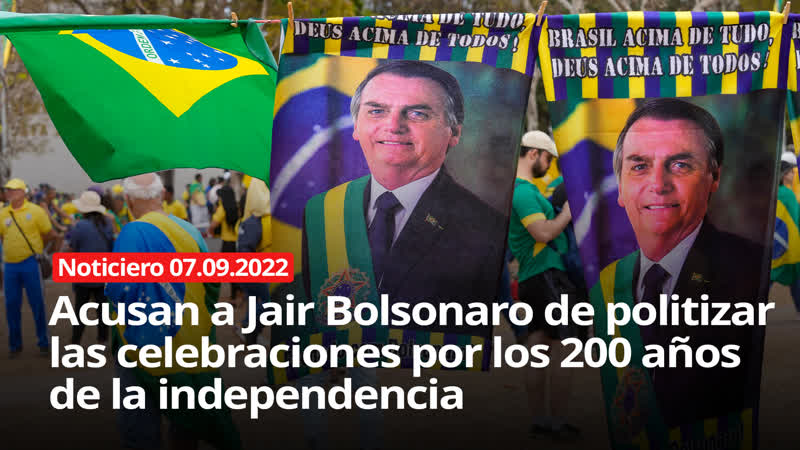 En Brasil acusan a Jair Bolsonaro de politizar las celebraciones por los 200 años de la independencia