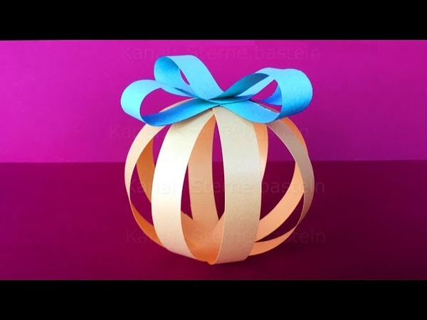Weihnachtsdeko selber machen: DIY Christbaumschmuck basteln mit Papier für