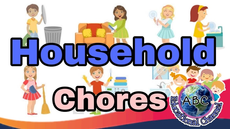 Household Chores Vocabulary, Vocabulary For Kids, Educational Channel,