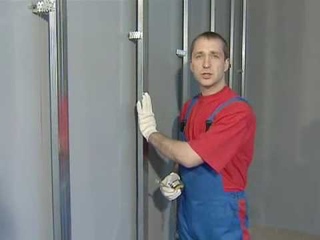 Установка профилей и монтаж гипсокартона