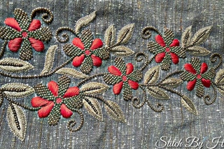 Hand Embroidery, How To Make Resham and Beads Embroidery Work,