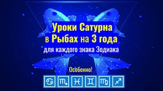 Уроки Сатурна в Рыбах на 3 года для каждого знака Зодиака  -  - Особенно