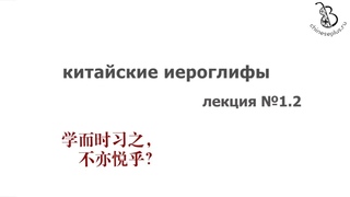 Категории китайских иероглифов: идеограммы, лекция 1.2