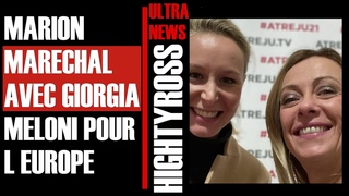 lections europennes : LA TRAITRE MARION MARECHAL REJOINT GIORGIA MELONI , L EUROPE ET LES MIGRANT