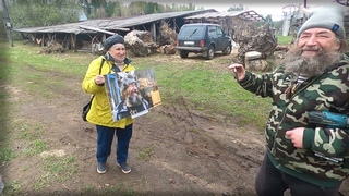 Деревня Тайник. Завезли давно обещанное фото маэстро Саранскому