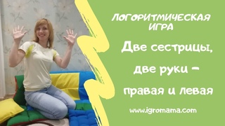 Логоритмическая игра с руками Две сестрицы две руки, левая и правая