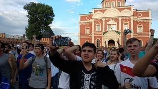 ЧМ2018 фан-зона тульский Кремль Россия - Испания послематчевые пенальти