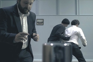 Bathroom Toilet Sensor Fight from Death Grip