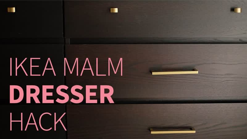 IKEA MALM dresser hack, How
