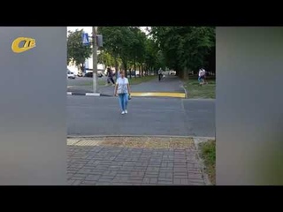 ЖЕЛЕЗНОГОРЕЦ ОБРАТИЛ ВНИМАНИЕ НА ОТСУТСТВИЕ РАЗМЕТКИ ПЕШЕХОДНОГО ПЕРЕХОДА В ОЖИВЛЕННОМ МЕСТЕ