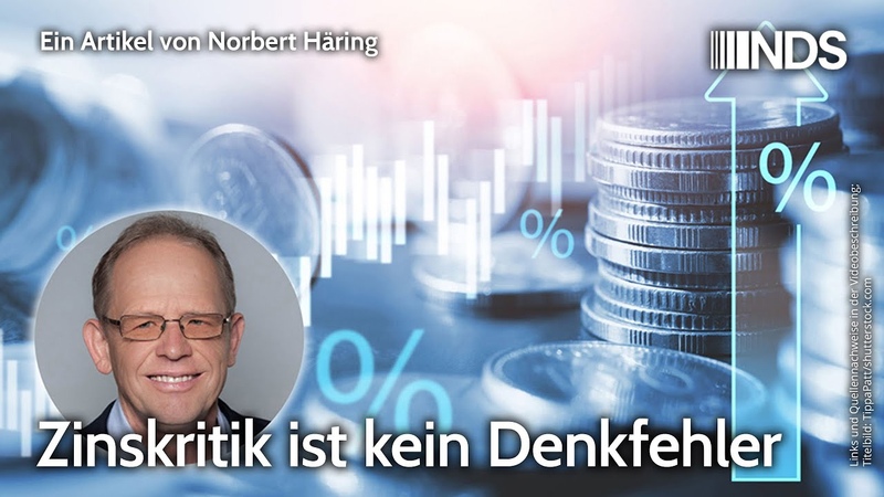 Zinskritik ist kein Denkfehler, Norbert Häring, NDS
