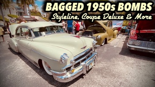 💣 Bomb Show 1950 Chevy Fleetline, Styleline & Sport Coupe | BAGGED VINTAGE CLASSIC CARS