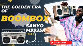SANYO M9935K Boombox Stereo Radio Cassette Player
