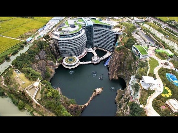 The QUARRY HOTEL 88 meters deep Intercontinental shanghai