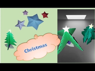 DIY Christmas tree, cách làm cây thông noel bằng giấy dễ nhất p3 -Bon TV origami