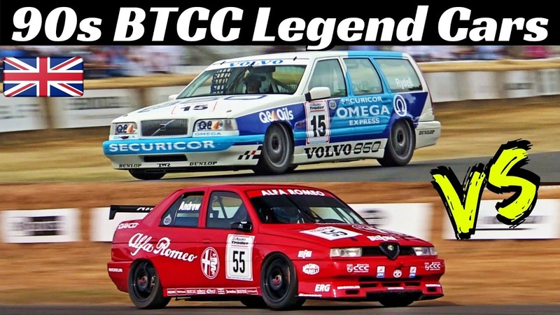 Volvo 850 Estate ex Rydell Alfa Romeo 155 TS ex Tamburini 90s BTCC Legend Cars at Goodwood