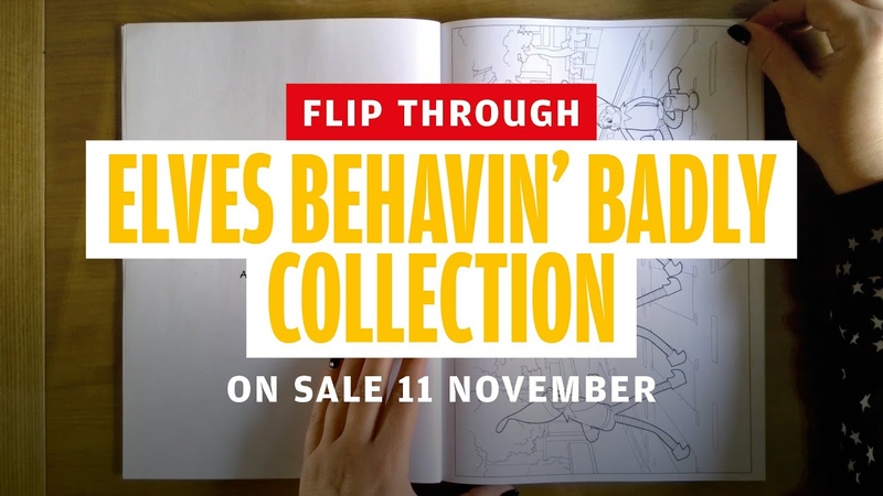 Flip through of Colouring Heaven Collection, 21 Elves Behavin