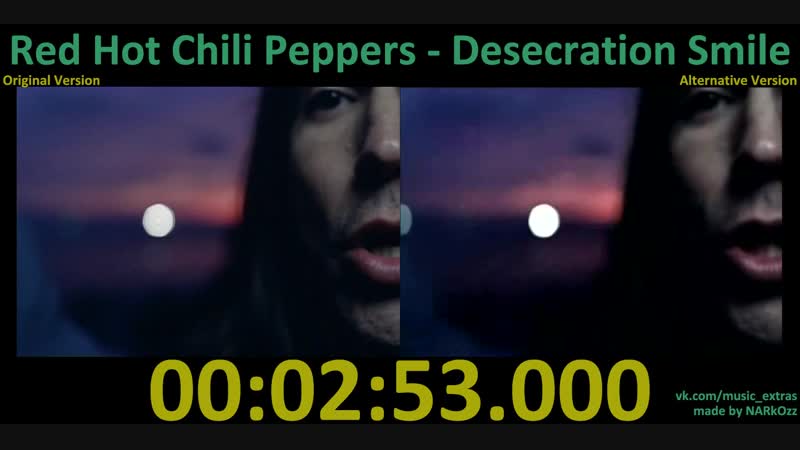 Red Hot Chili Peppers 2007 Desecration Smile ( Original x Alternative