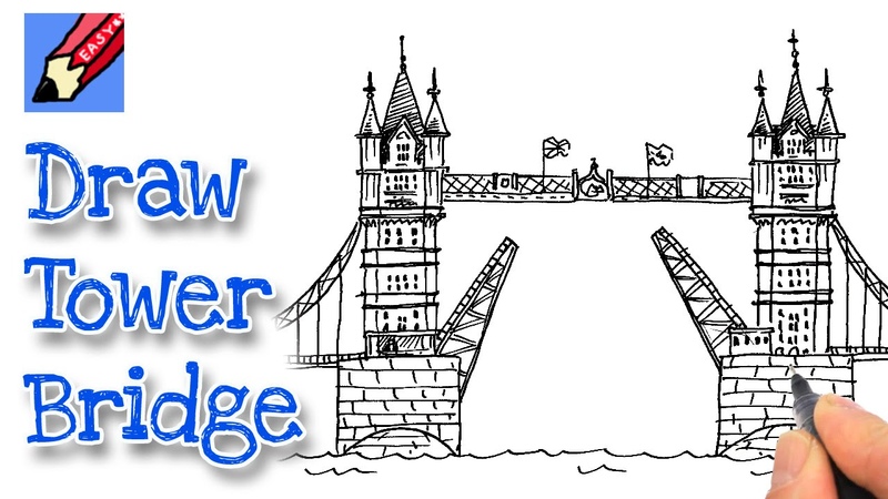 How to draw Londons Tower