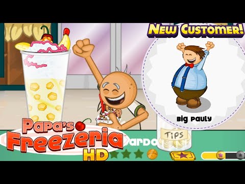 Papas Freezeria HD Day 83 New Customer Big Pauly Customer Cravings Mini