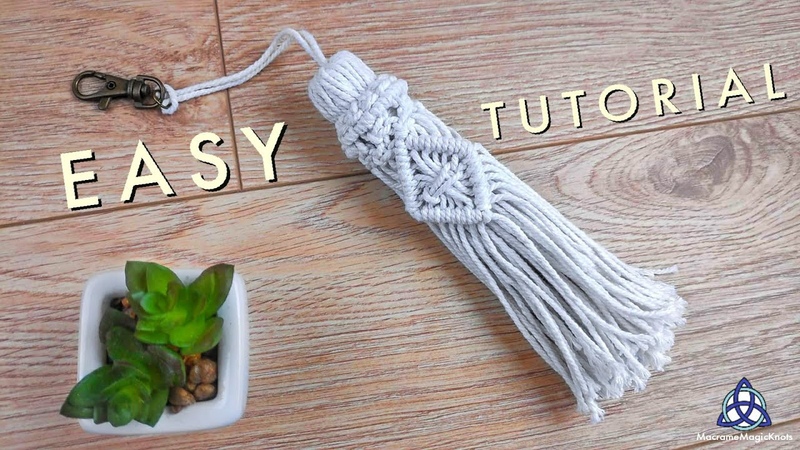 How to make Macrame Tassel with Square Knot