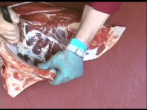 Beef Hindquarter Rump Primal Removal and