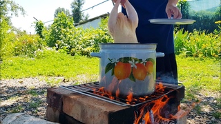 Правильный Борщ! Зелёный Борщ на Костре/Цыгане готовят! Delicious Green Borscht on the Fire