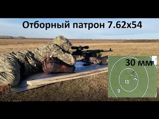 Карабин ТИГР х54. Кучность. Отстрел отборных патронов НПЗ 9.9 гр.