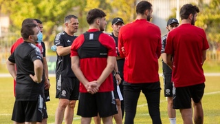 საქართველოს ნაკრებმა ფოთის სტადიონზე ივარჯიშა