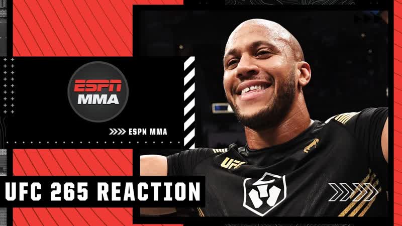 Reaction to Ciryl Gane s TKO win vs. Derrick Lewis at, UFC265, ESPN