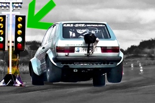 16Vampir Golf AWD 1150HP jumping from start to 60ft time & drive shaft break Fail