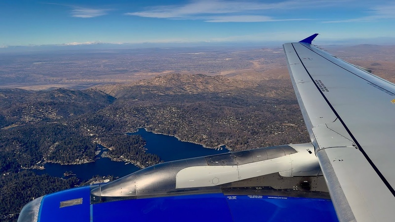 4 K Beautiful Ontario Landing United Airlines Airbus A320 200 ONT N430 UA SCS Ep.